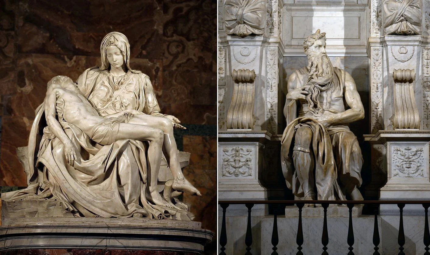 Classical Masterpieces – Pietà and Moses Replica Set